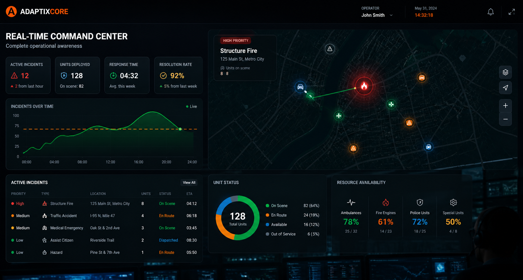 Live system network map